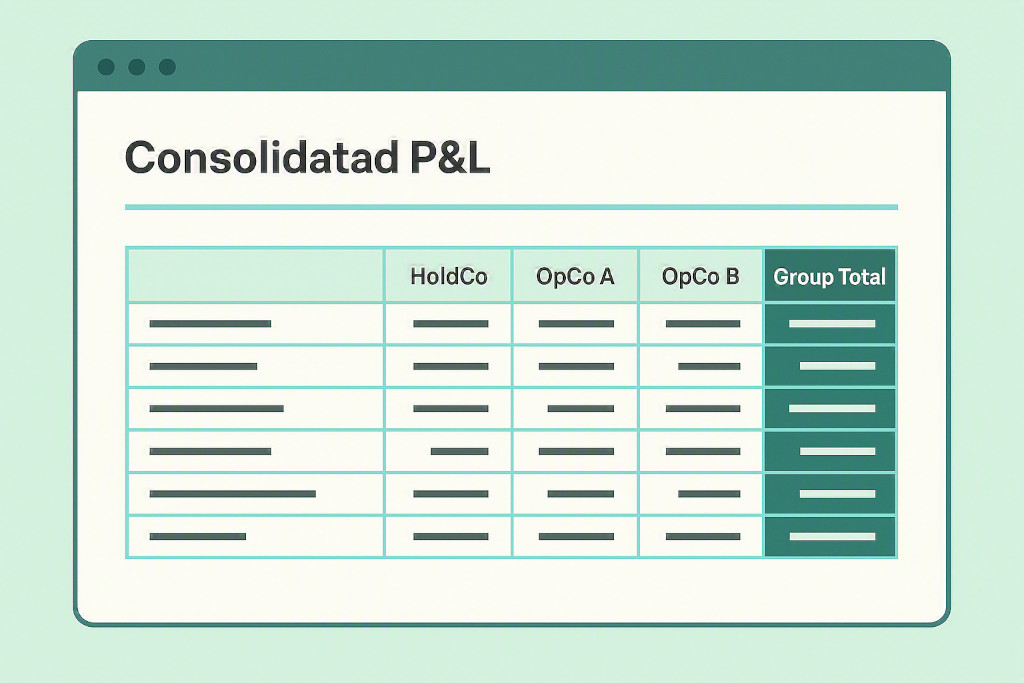 consolidated p&l view