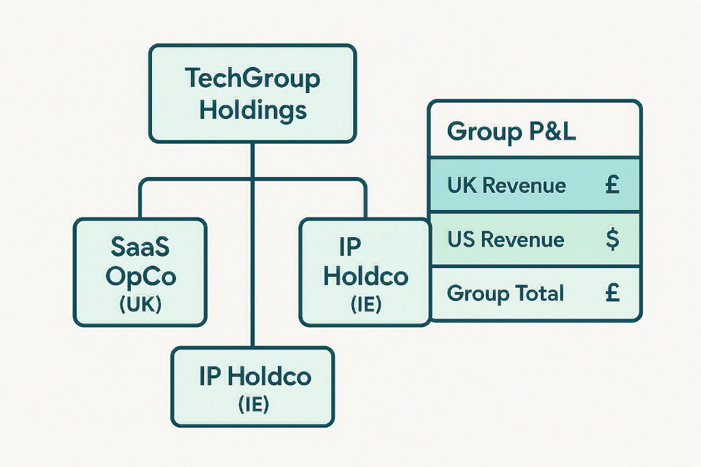 financial consolidation for saas & technology groups