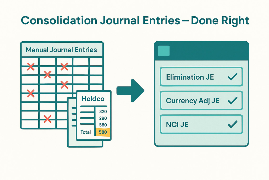 how to use journal entries in group consolidation (with examples)