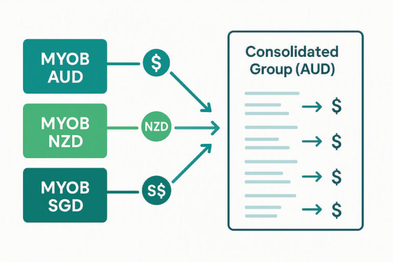 myob multi currency consolidation
