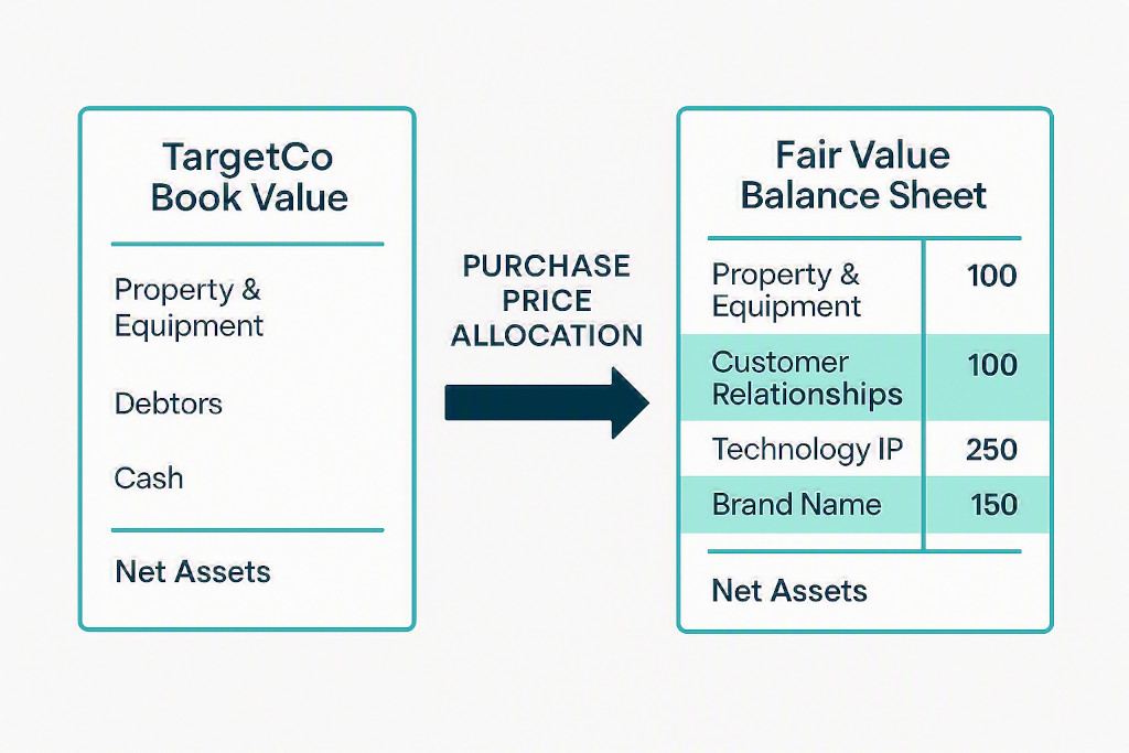 purchase price allocation identifying acquired intangibles