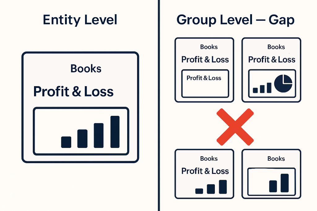 what zoho books cannot do for group consolidation