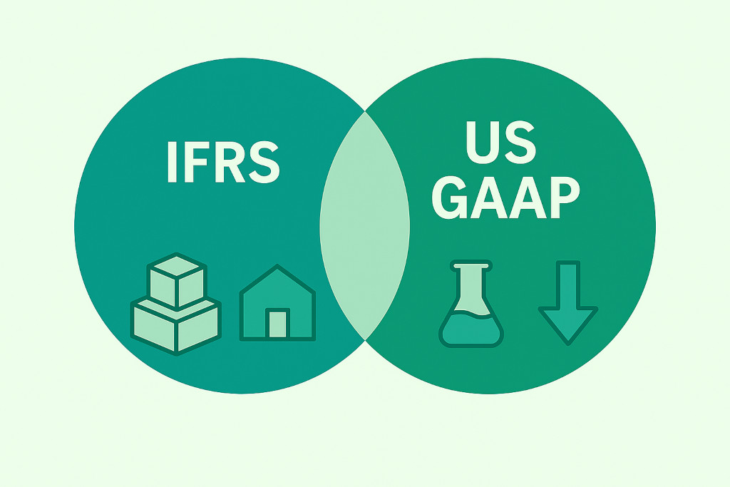 where us gaap and ifrs diverge most significantly