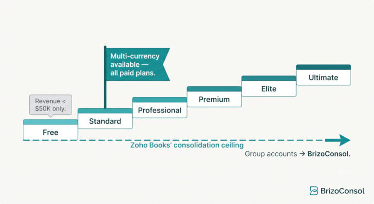 zoho books plans for multi entity groups