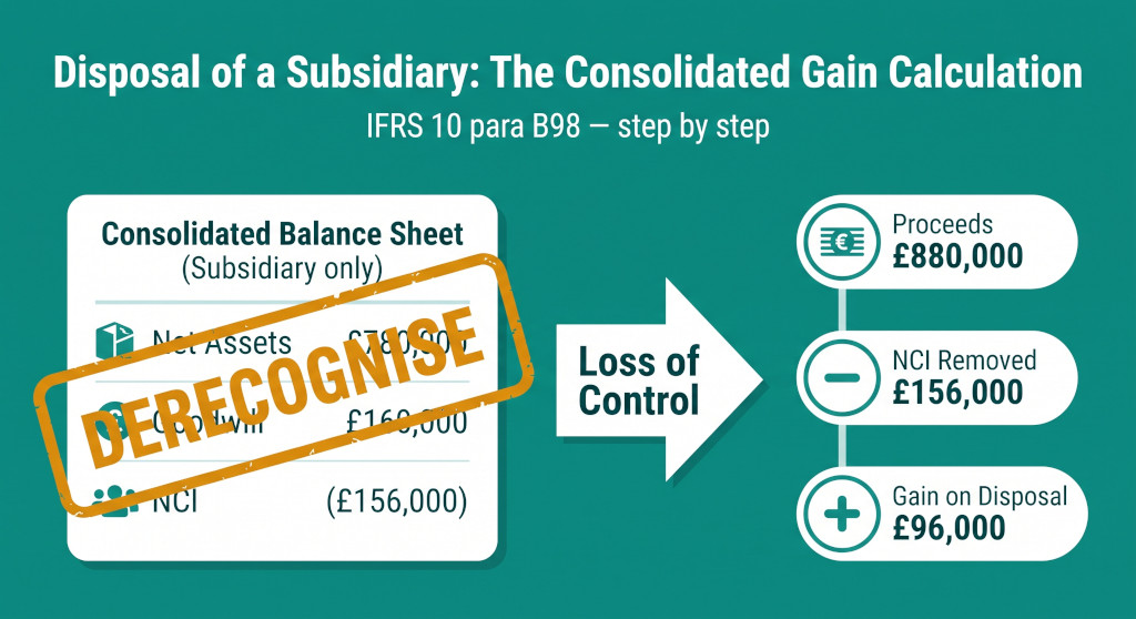disposal of a subsidiary in group consolidation