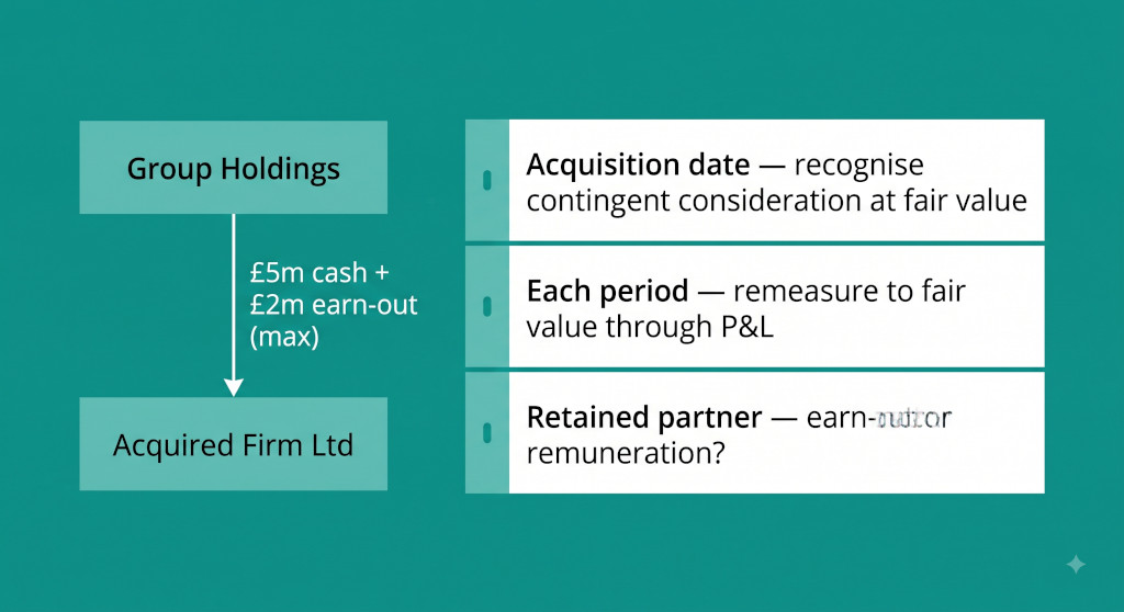 earn out contingent consideration in professional services acquisitions the consolidation accounting