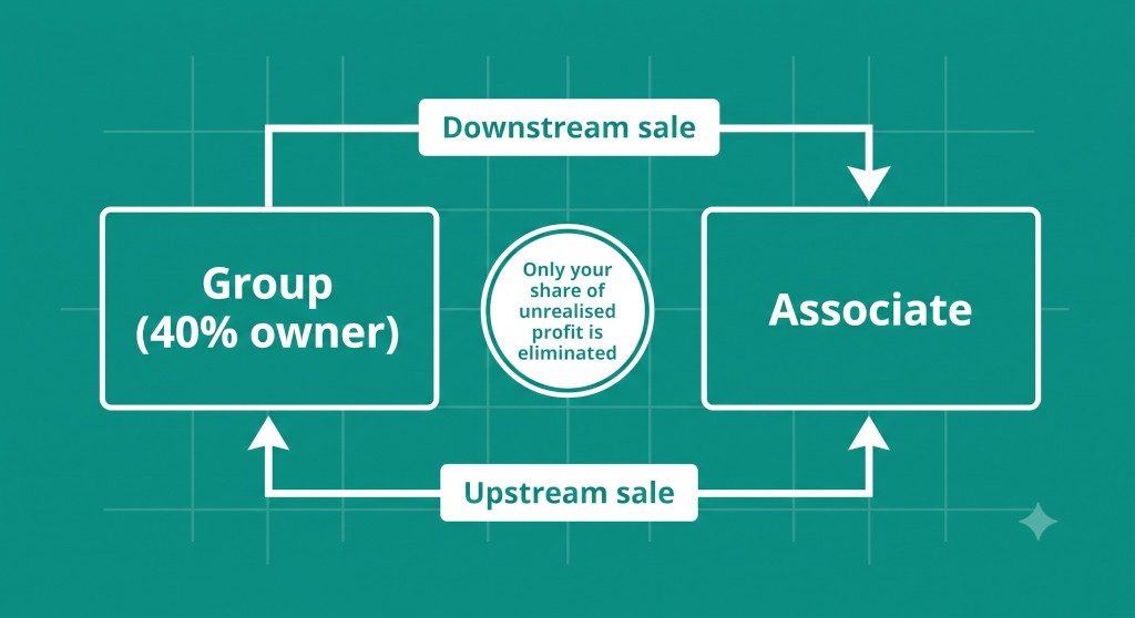eliminating unrealised profits on associate transactions
