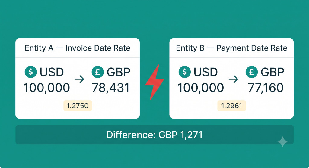 exchange rate split