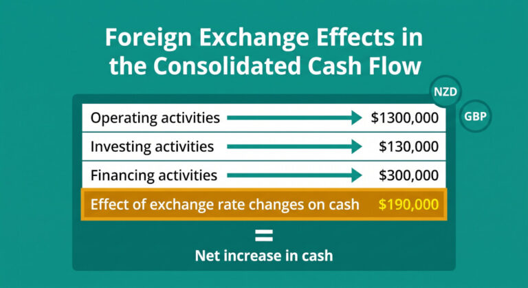 foreign exchange effects in the consolidated cash flow statement