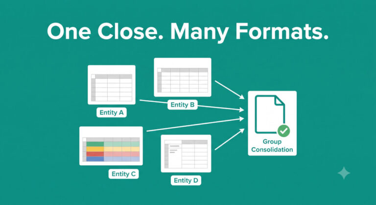 how to manage consolidation when every subsidiary has a different excel template