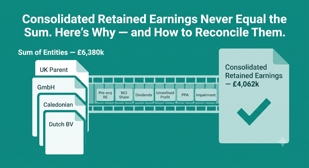 how to reconcile consolidated retained earnings