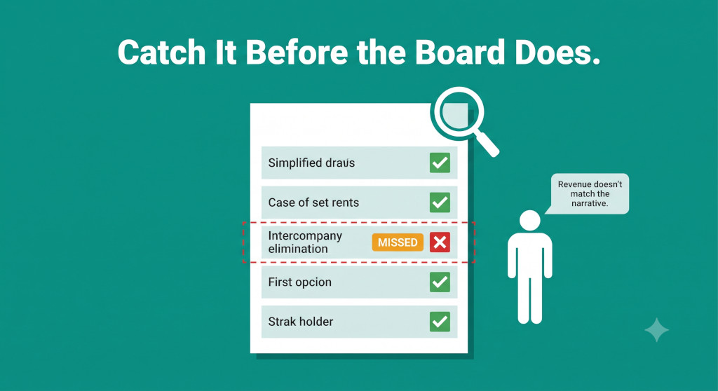 how to review consolidated financial statements before board reporting