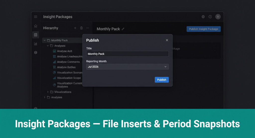 insert supporting files and publish a locked snapshot
