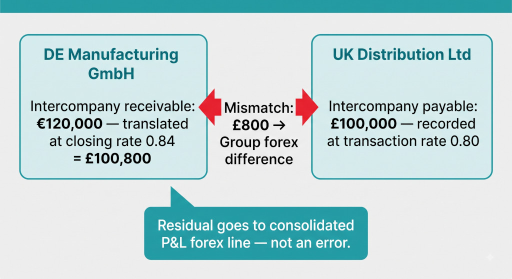 intercompany balance mismatch