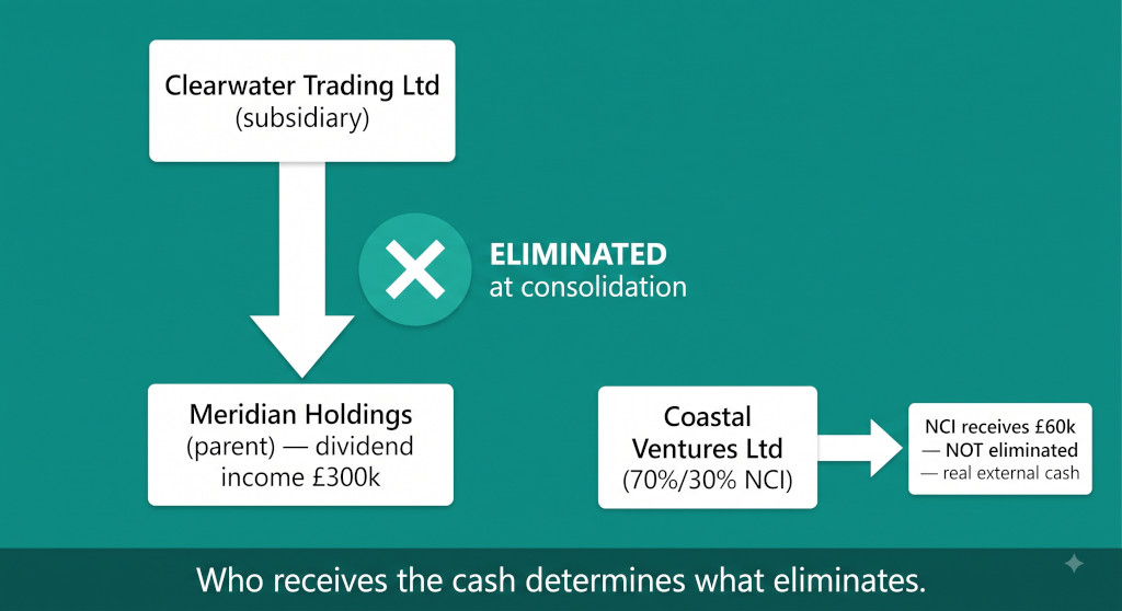 intercompany dividends in consolidation