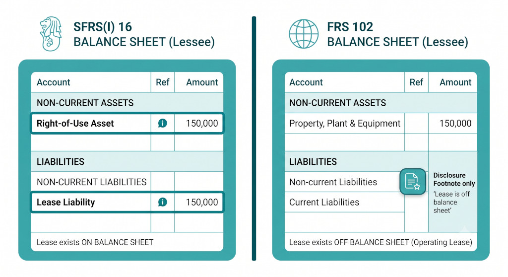 leases the biggest practical difference