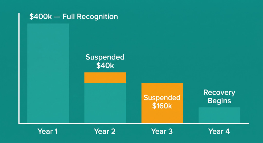 loss suspension under aasb 128.38