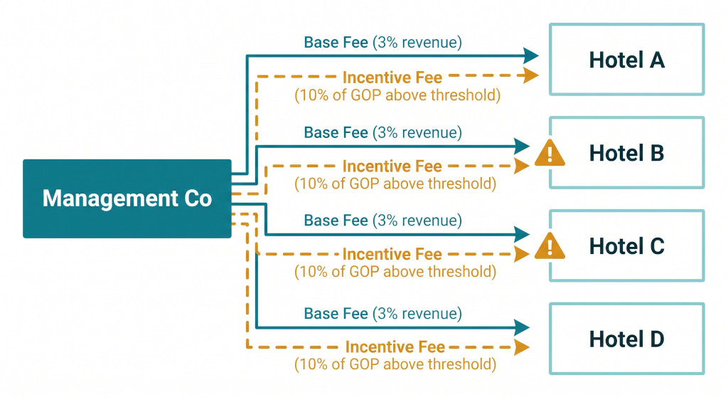 management fee flow diagram