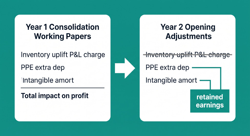 opening retained earnings carry forward mechanism