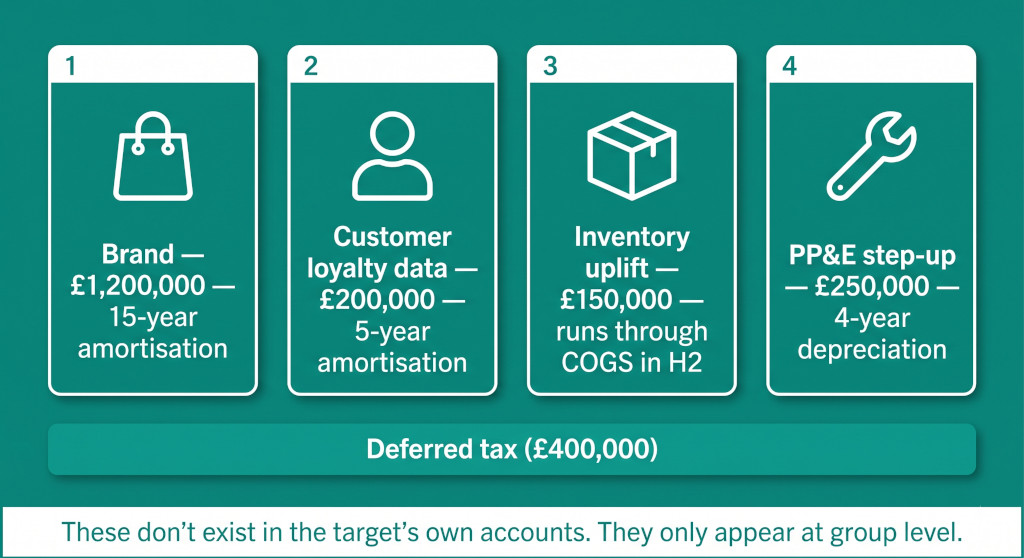 ppa components in a retail acquisition