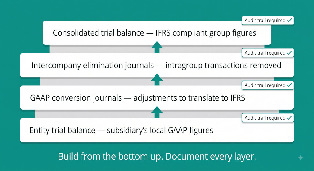the consolidation workbook layer structure
