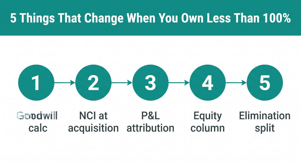 the five consolidation changes
