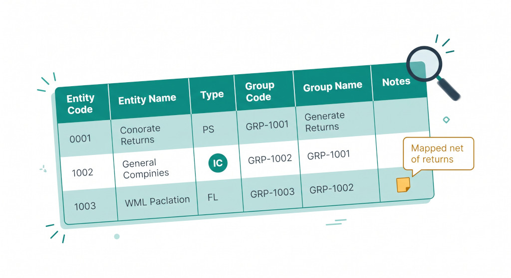 the mapping document structure