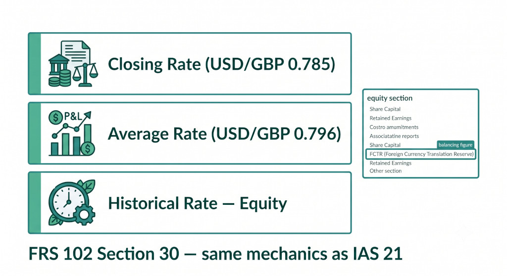 usd to gbp translation fctr