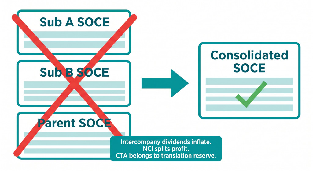 why you cannot stack entity soces