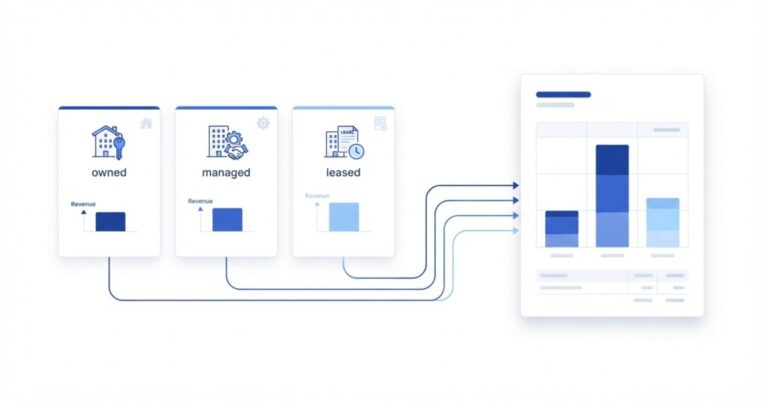 Consolidated Revenue Reporting for a Hotel Group With Branded, Managed, and Leased Properties: Why Each Model Produces a Different Group P&L - Hero (1200x628)